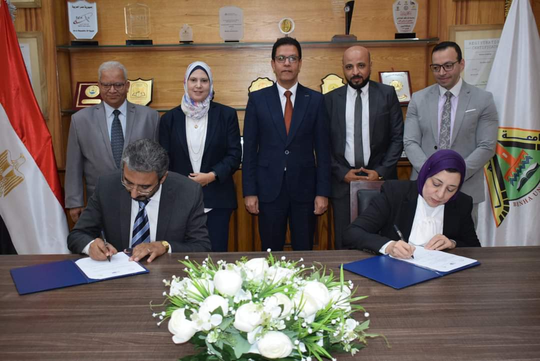 بروتوكول تعاون بين جامعة بنها ومعهد الصفوة العالى للهندسة 
