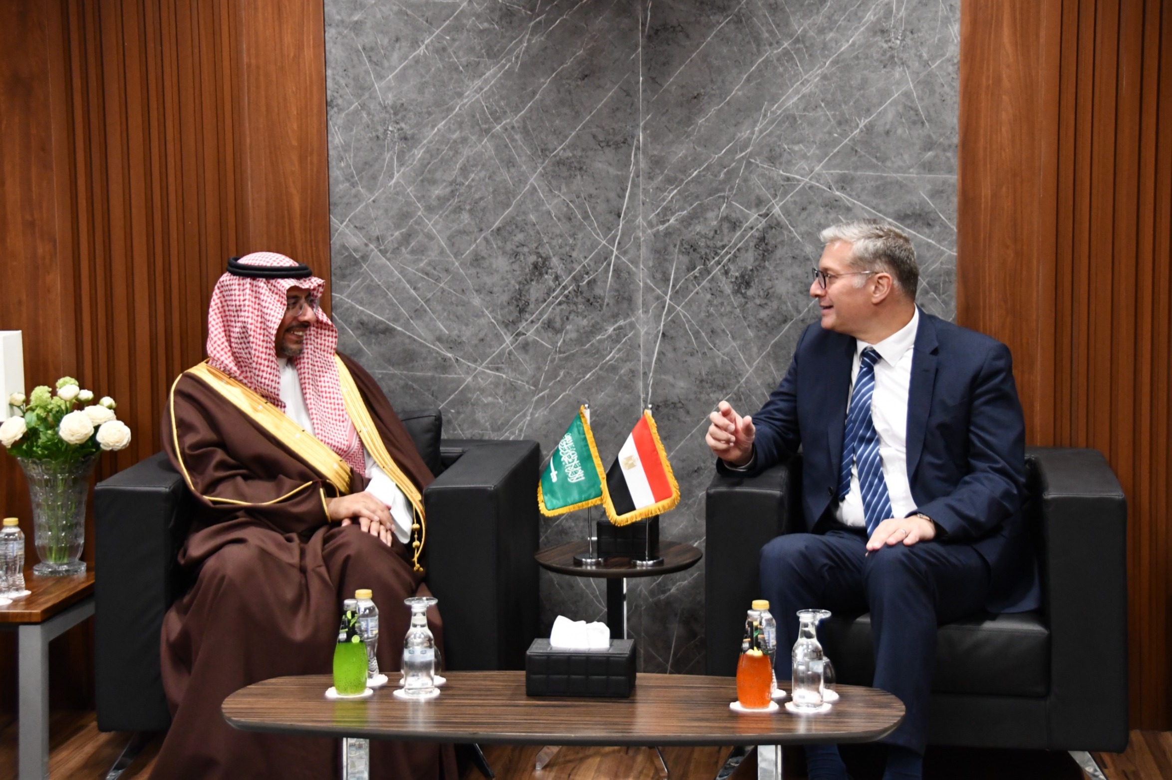 كريم بدوى يستقبل وزير الصناعة السعودي لبحث سُبل تعزيز التعاون المشترك في قطاع الثروة المعدنية