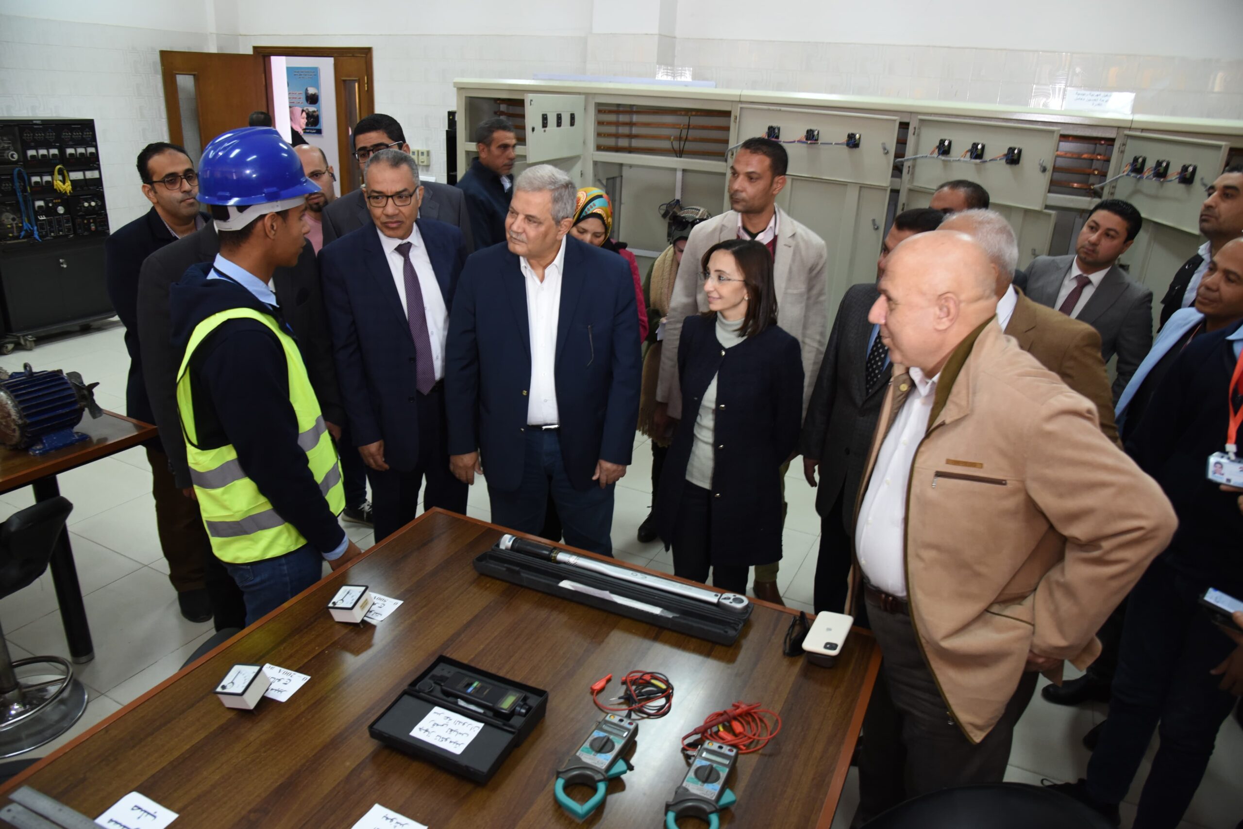 محافظ البحيرة ورئيس الشركة القابضة للمياه يتفقدان مركز التدريب المطور بشركة مياه البحيرة