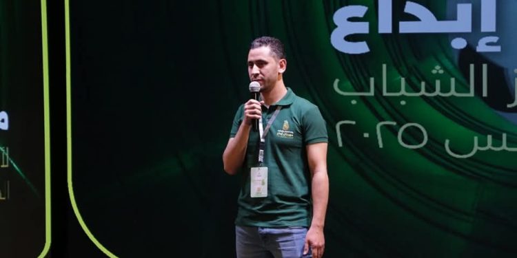 مشاركة علاء الخواجة ممثلا لمحافظة القليوبية بمسابقة التعليق الرياضى