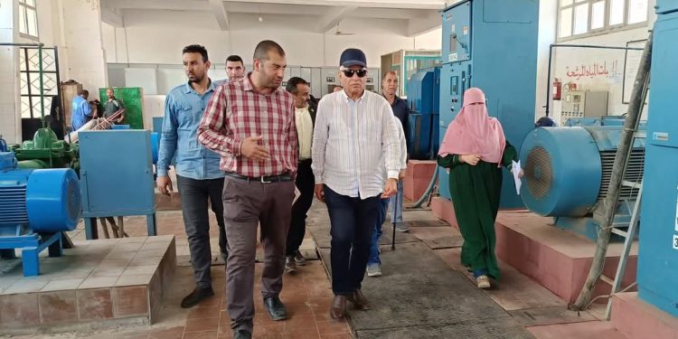 رئيس “مياه البحيرة” في زيارة مفاجئة لمتابعة أداء محطة شبراخيت