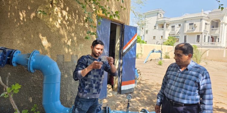 رئيس شركة “مياه المنوفية” يتفقد محطات مياه الشرب