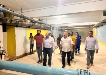 رئيس شركة مياه القناة يتفقد محطة مياه عين غصين الكبرى بالإسماعيلية