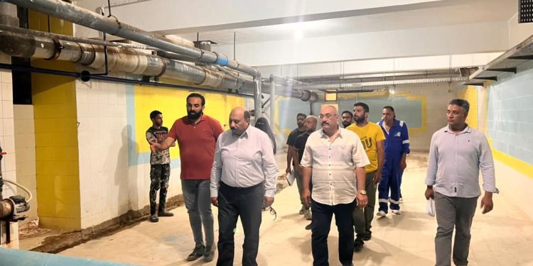 رئيس شركة مياه القناة يتفقد محطة مياه عين غصين الكبرى بالإسماعيلية
