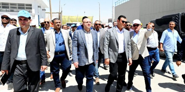 وزير الإسكان ومحافظ بني سويف يتفقدان مشروع توسعات محطة مياه شرب أشمنت ضمن المبادرة الرئاسية “حياة كريمة”