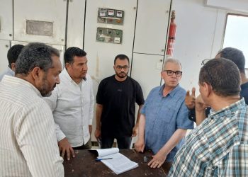 مسئولو” الإسكان” يتفقدون محطات معالجة الصرف الصحي والطرق بمدينة بني سويف الجديدة
