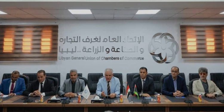 الاتحاد العام لغرف التجارة والصناعة والزراعة الليبي يستقبل وفدا الأكاديمية العربية للعلوم