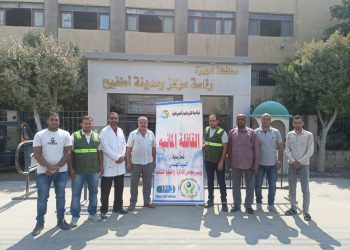 مياه الشرب بالجيزة تنظم قافلة لخدمات المياه والصرف الصحي بمركز أطفيح