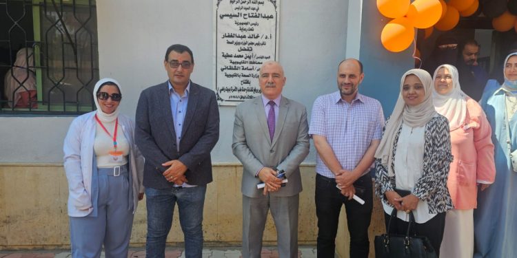 وكيل وزارة الصحة بالقليوبية يتفقد الوحدة الصحية بميت راضي بعد الانتهاء من أعمال التطوير 