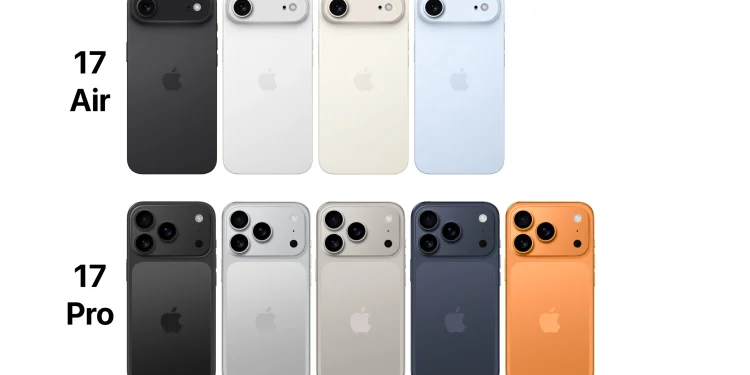 ألوان iPhone 17 Pro