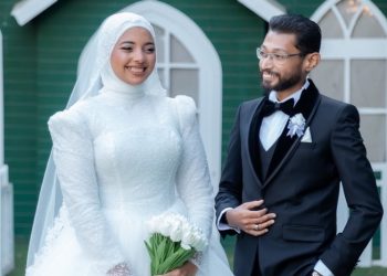 حفل زفاف نجلة الأستاذة رحاب مصطفي جريدة الجمهورية ودار الشرق الأوسط يهنئ العروسين