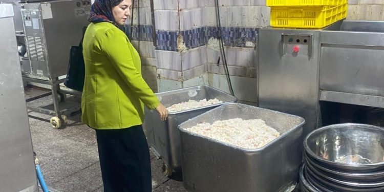 مديرة ادارة تموين شبين القناطر تقود حملة مكبرة على المجازر و المحلات الغذائية و ضبط خمسة طن لحوم فاسدة