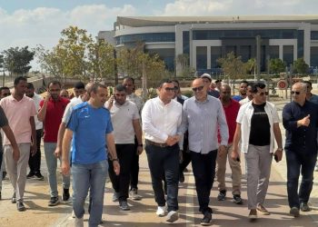 وزراء الشباب والرياضة والإسكان والعمل يتفقدون نادي النادي بالعاصمة الإدارية الجديدة قبل افتتاحه الرسمى
