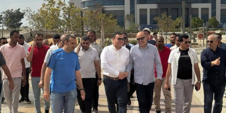 وزراء الشباب والرياضة والإسكان والعمل يتفقدون نادي النادي بالعاصمة الإدارية الجديدة قبل افتتاحه الرسمى