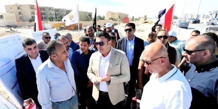 وزير الإسكان يتفقد مشروعي M8 by the lake وبوغاز توصيل المياه لبحيرة نيو مارينا