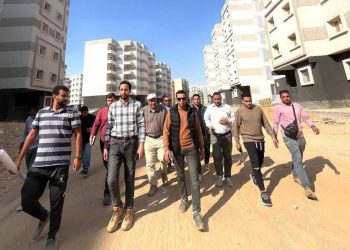 قيادات جهاز حدائق العاصمة يتفقدون المشروعات الجارية