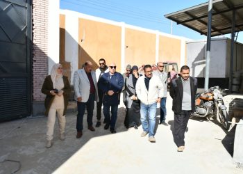 مياه دمياط: نائب رئيس الشركة القابضة ورئيس مياه دمياط يتابعون مشروعات «حياة كريمة» 