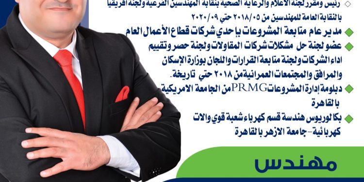 المهندس محمد ماهر عبد الحليم يعلن ترشحه لانتخابات “نقابة المهندسين 2026” على مقعدي “فرعية القاهرة” و”شعبة الكهرباء”