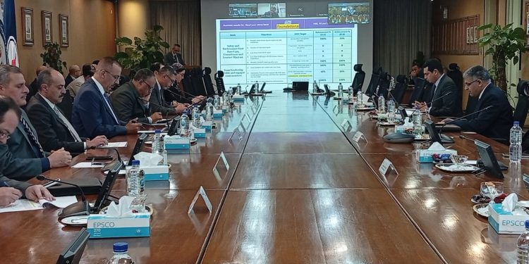 مناقشة الموازنات والخطة الخمسية للإنتاج لشركة شمال سيناء للبترول وبترول أبوزنيمة – بتروملك