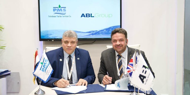 على هامش فعاليات إيجيبس 2026.. خدمات البترول البحرية توقع اتفاقية خدمات هندسية مع شركة ABL Group البريطانية لتعزيز الشراكات واستمرار التعاون