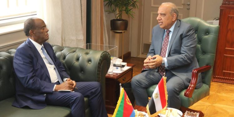 وزير الكهرباء يبحث مع مستشار رئيس دولة اريتريا للشئون الاقتصادية ووزير التجارة والصناعة الإريتيرى سبل دعم وتعزيز التعاون والشراكة فى مجالات الطاقة المتجددة