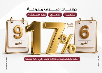 بنك مصر يطلق مجموعة ودائع “فليكس بلس” بعوائد تنافسية تصل الي 17% سنويا