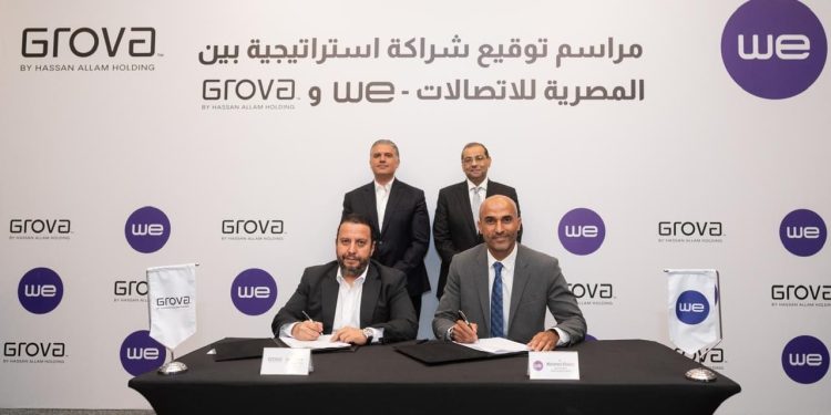 المصرية للاتصالات WE توقّع مذكرة تفاهم مع “جروفا للتطوير العقاري” لتقديم حلول الاتصالات المتكاملة