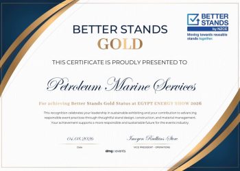 خدمات البترول البحرية PMS تحصد التصنيف الذهبي ضمن مبادرة Better Stands للأجنحة المشاركة في مؤتمر ومعرض Egypt Energy Show 2026