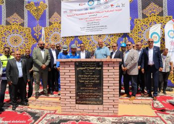 محافظ الإسكندرية يزور إيثيدكو ويضع حجر الأساس لمشروع تطوير طريق النهضة بالعامرية