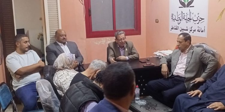أمين عام حزب الجبهة الوطنية بالقليوبية يشيد بإنجازات أمانة الجبهة الوطنية بشبين القناطر لخدمة المواطنين